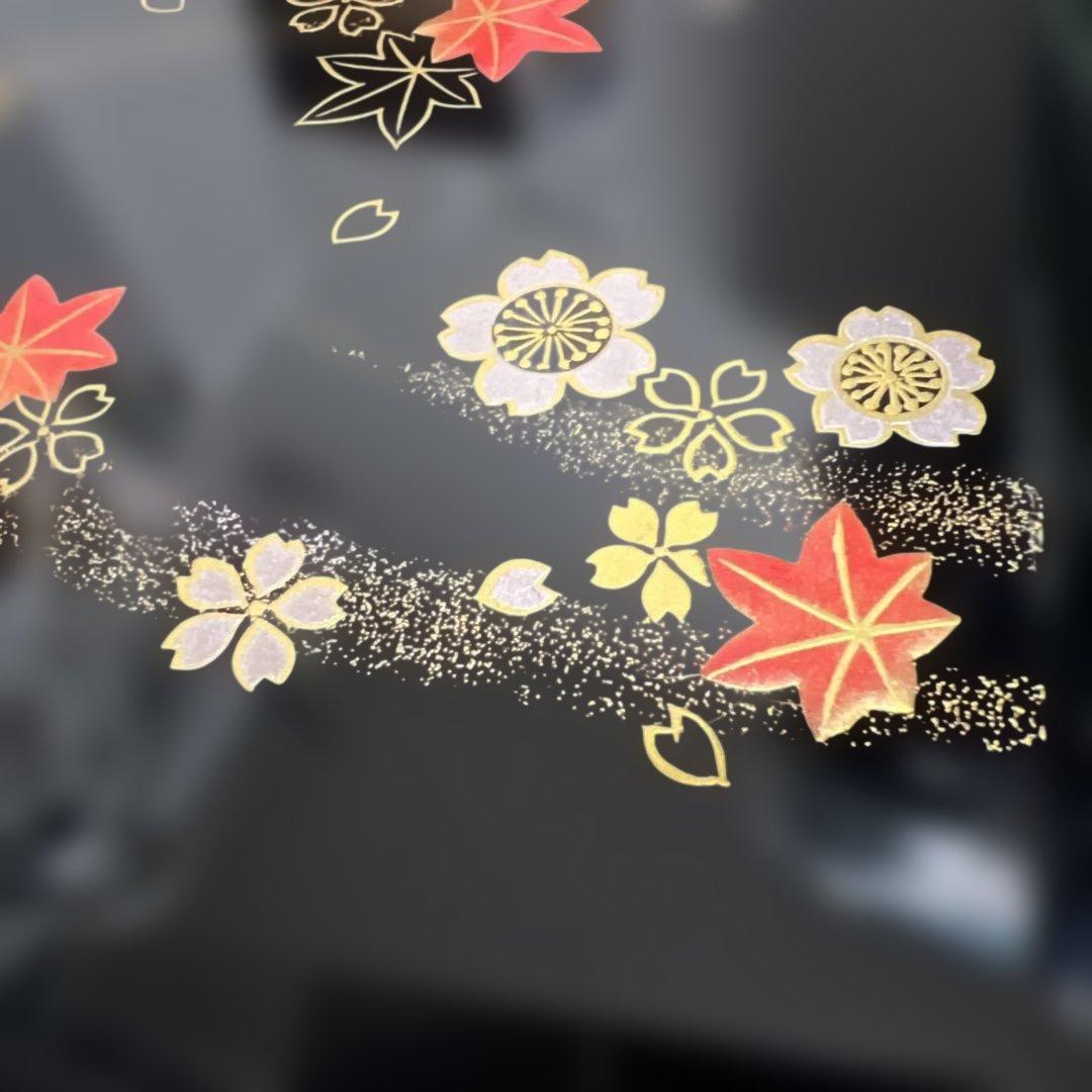 【希少年代物】高級漆器 電話帳＆ボールペンセット 金縁仕様 桜 紅葉 昇峰 銘入