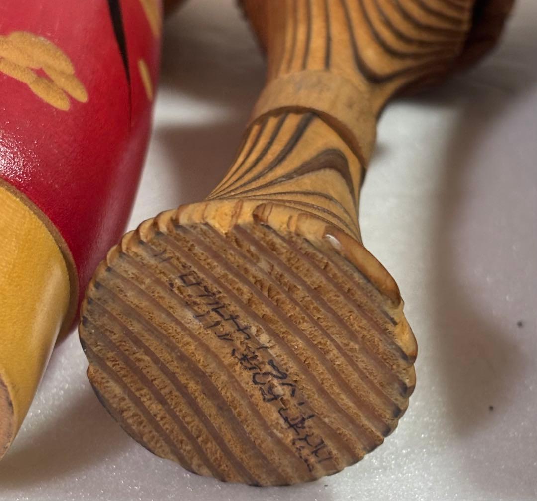 創作こけし 伝統的な木製こけし 6体 まとめ売り