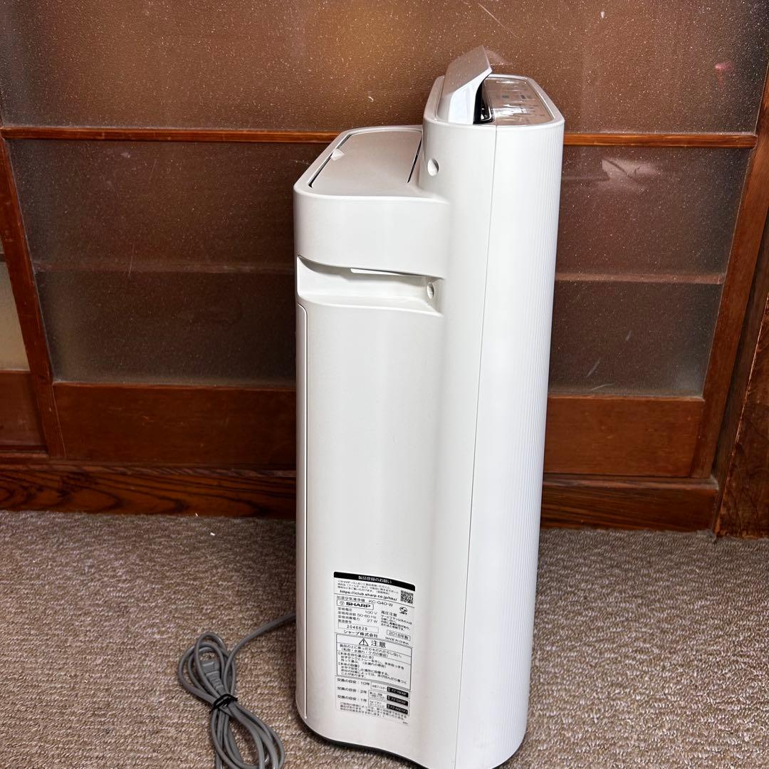 【美品】SHARP シャープ 加湿空気清浄機 KC-G40-W ホワイト