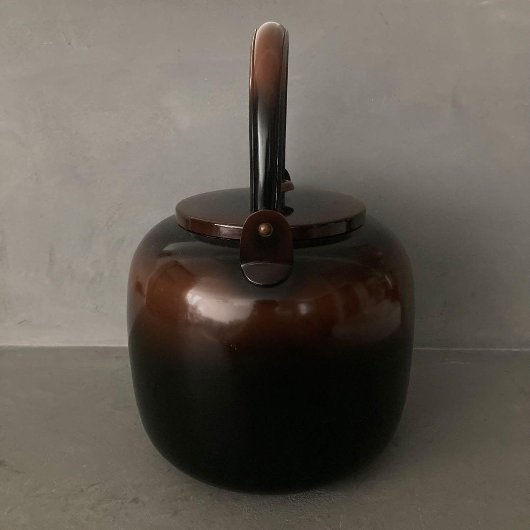 茶道具 高級 御水注 腰黒 口蓋付