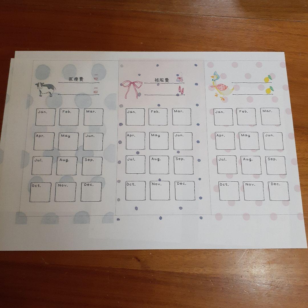 saving　バインダーポケットリフィル　カラフルvol.2　貯金封筒
