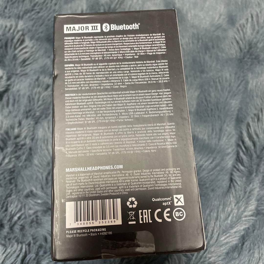 「新品未使用」Marshall MAJORIII Bluetoothヘッドフォン