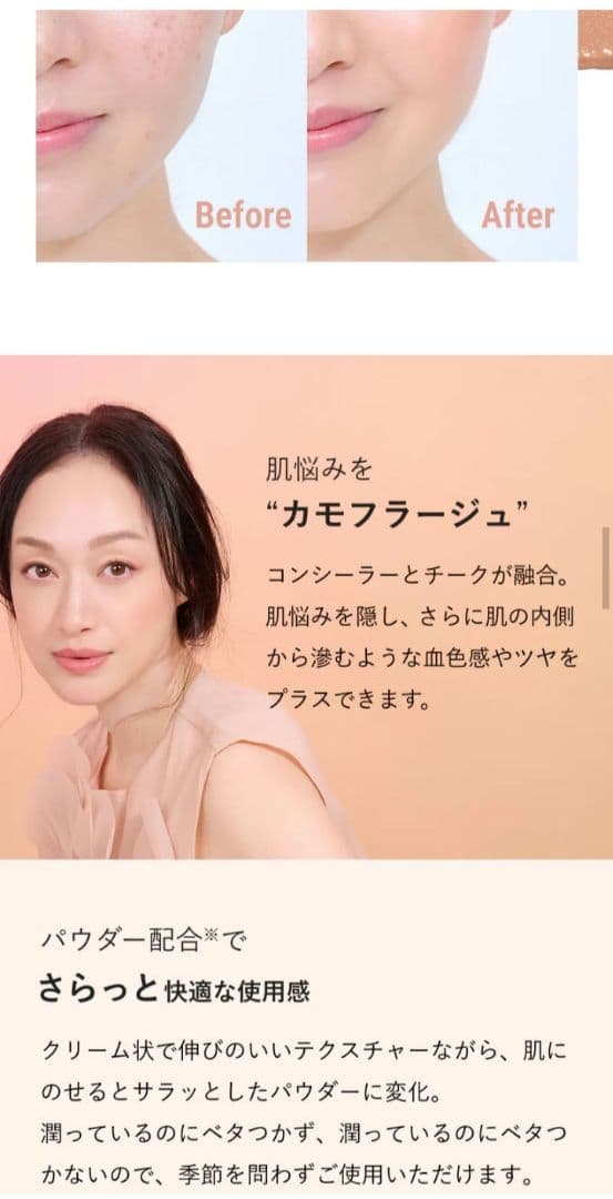 ブリリアージュ カモフラージュコンシーラーチーク 03＆ ワイドフィンガーブラシ