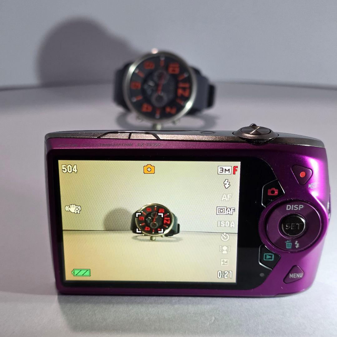 【美品】デジカメ CASIO EX-Z2300 パープル(液晶に一部劣化有)