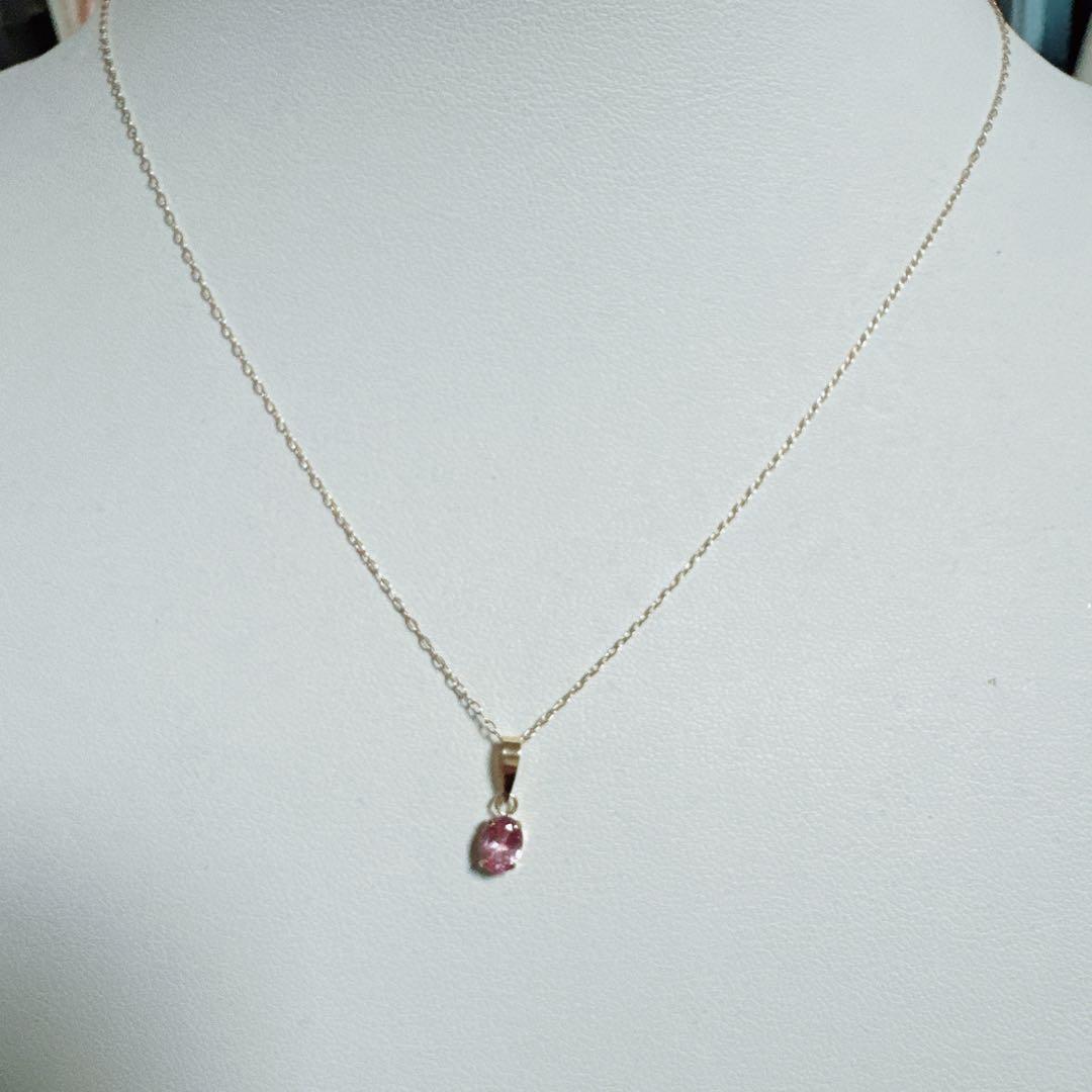 k18Pink SpinalネックレスピンクスピネルネックレスNO25-2446