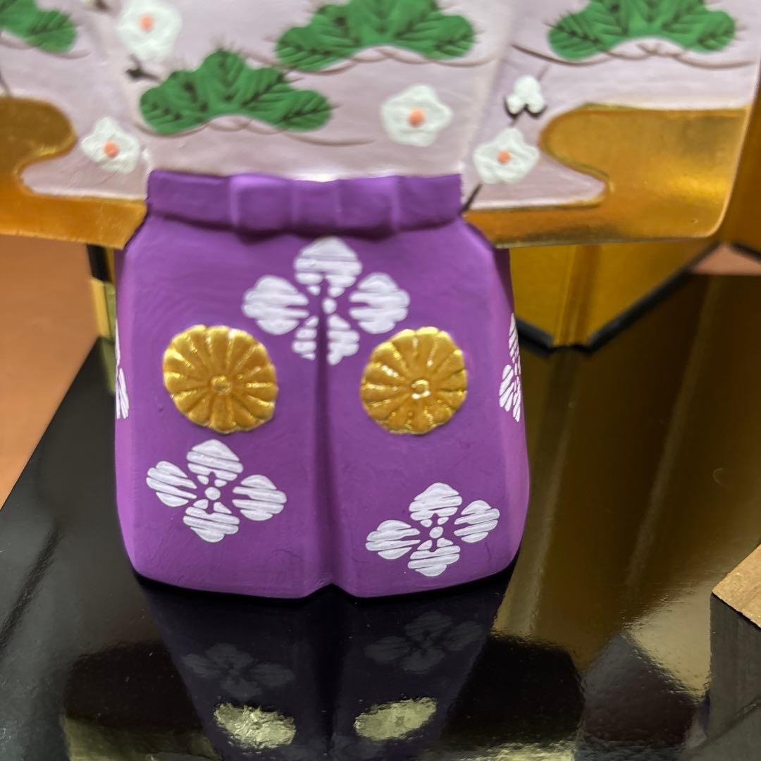 本金彩立雛　昭峰作　純金彩　ひな祭り　お雛様