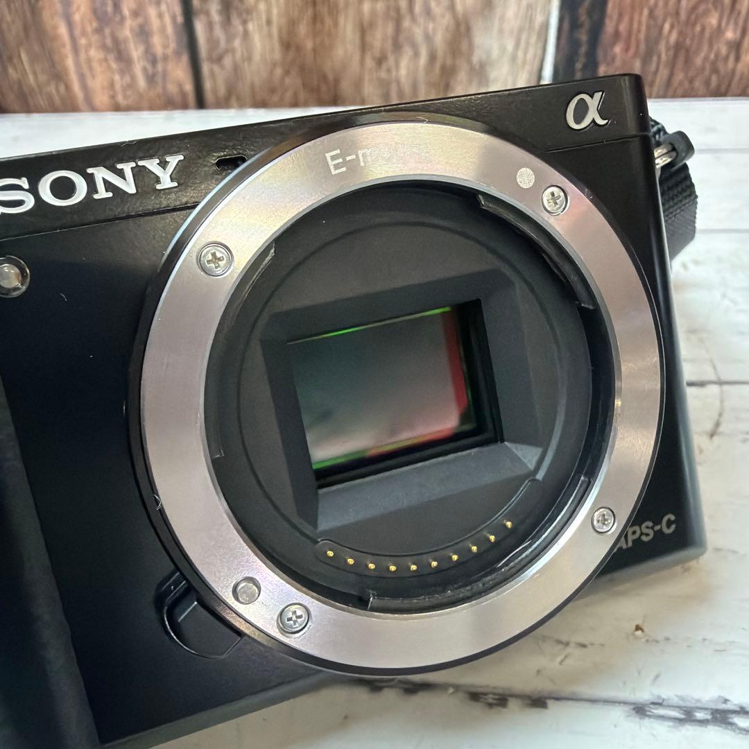SONY デジタル一眼カメラ α6000 ダブルズームキット マイクロホン付