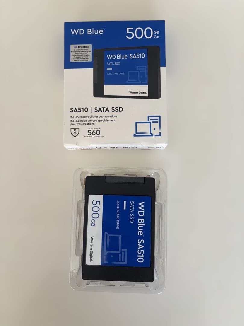 Western Digital 500GB&240GB &接続品セット