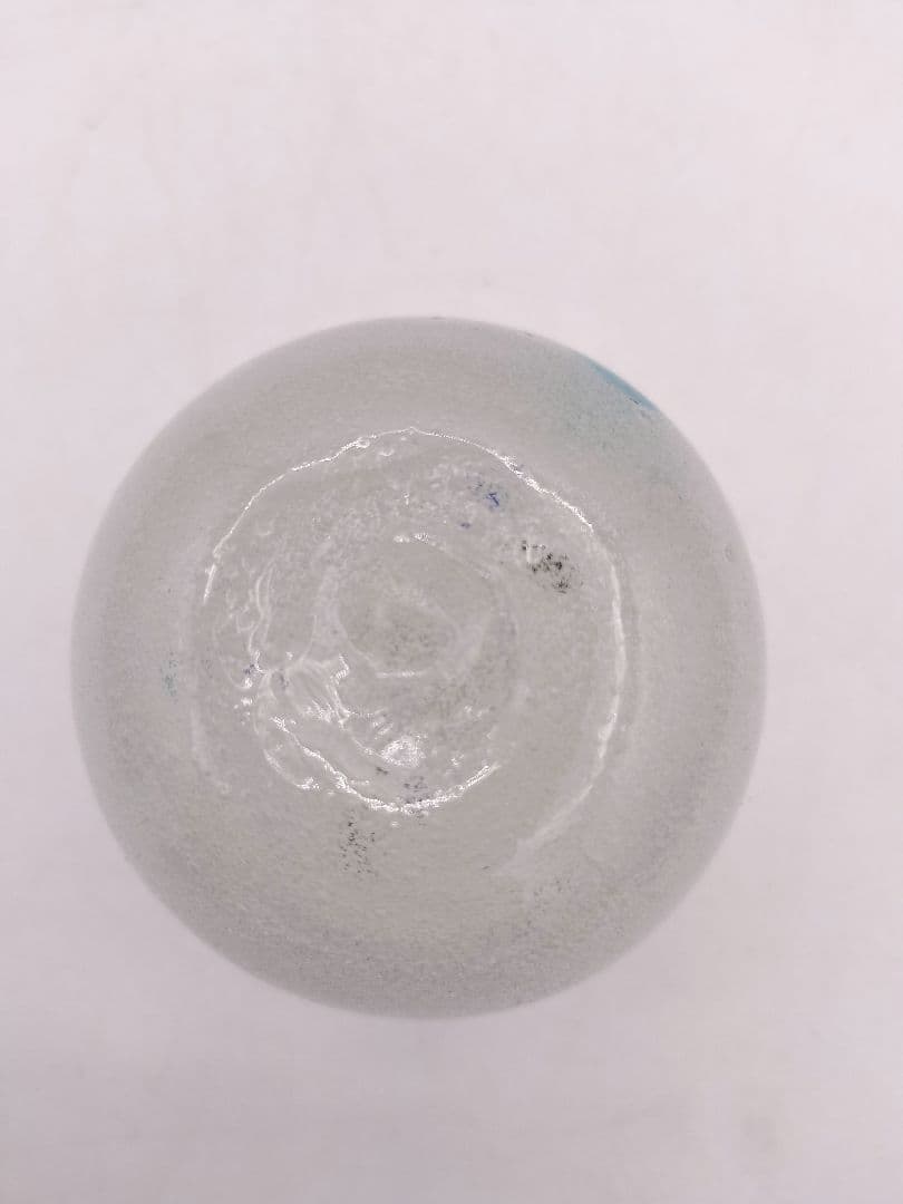 c587 振り出し 琉球ガラス 義山 水玉 カラー 紙箱 茶道具 古物