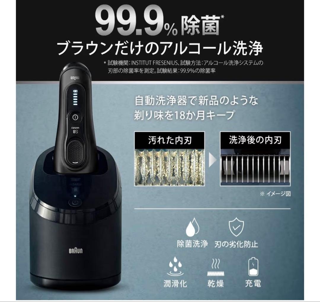BRAUN ブラウン シリーズ８ 新品未使用 シェーバー 髭剃り 電動