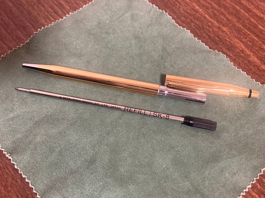 美品18K金無垢crossセンチュリーボールペンUSA製