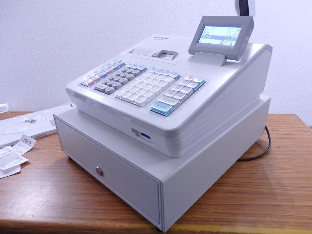 3030美品 設定無料 シャープは年式大事 XE-A407 20部門 レジスター