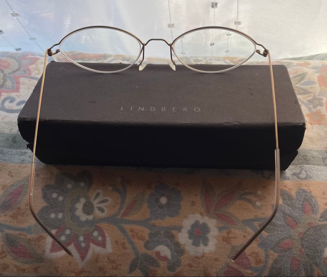 LINDBERG リンドバーク　度入りメガネ　ブルーライトカット 眼鏡 軽量