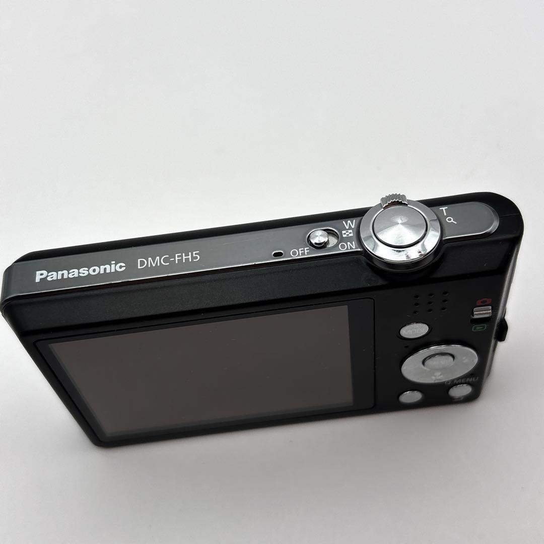 美品 Panasonic LUMIX FH5 黒 オールド デジカメ コンデジ