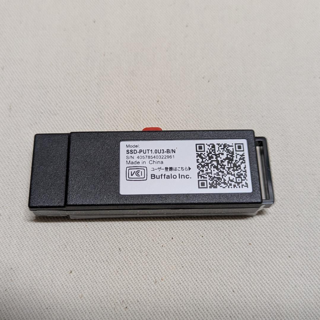 外付けSSD(BUFFALO) SSD-PUT1.0U3-BN