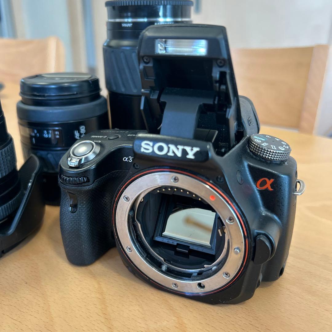 SONYα33 3種レンズ付 充電器・バッテリー・ストラップ付き