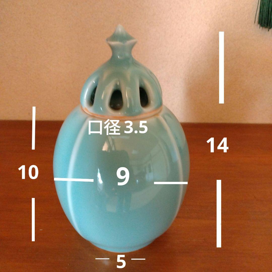 伊万里長春窯　青磁香炉　香合　茶道　床の間飾り　匿名配送
