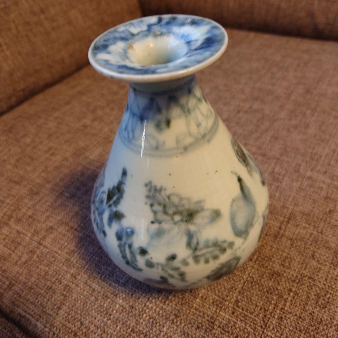 李朝染付徳利