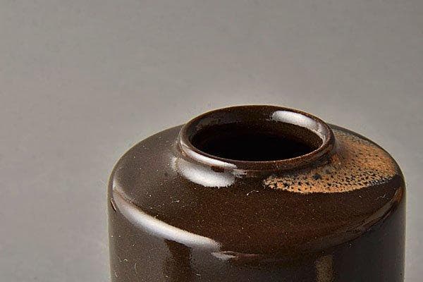 k469 【特価】茶道具　陶六窯　仕覆付茶入二点