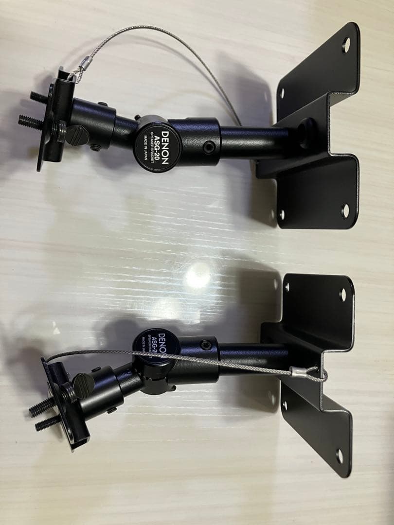 ［DENON］ SC-37A天井吊スピーカー2台(吊り金具とコード10m2本付)