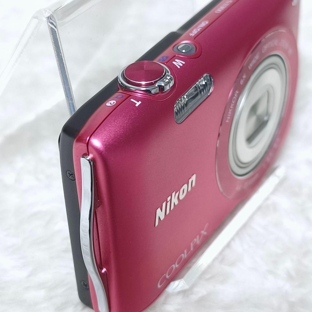 訳あり極美品✨NIKON COOLPIX S3300 ピンク 動作品 デジカメ