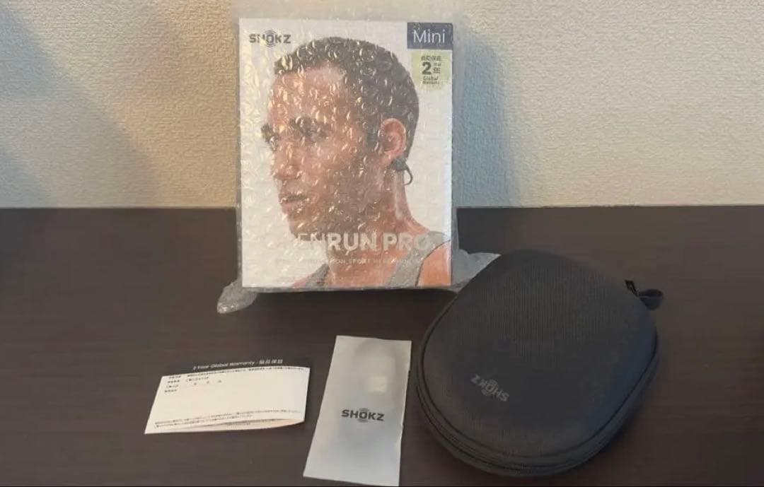 新品 SHOKZ OpenRun Pro Mini ブラック保証5ヶ月残オマケ付