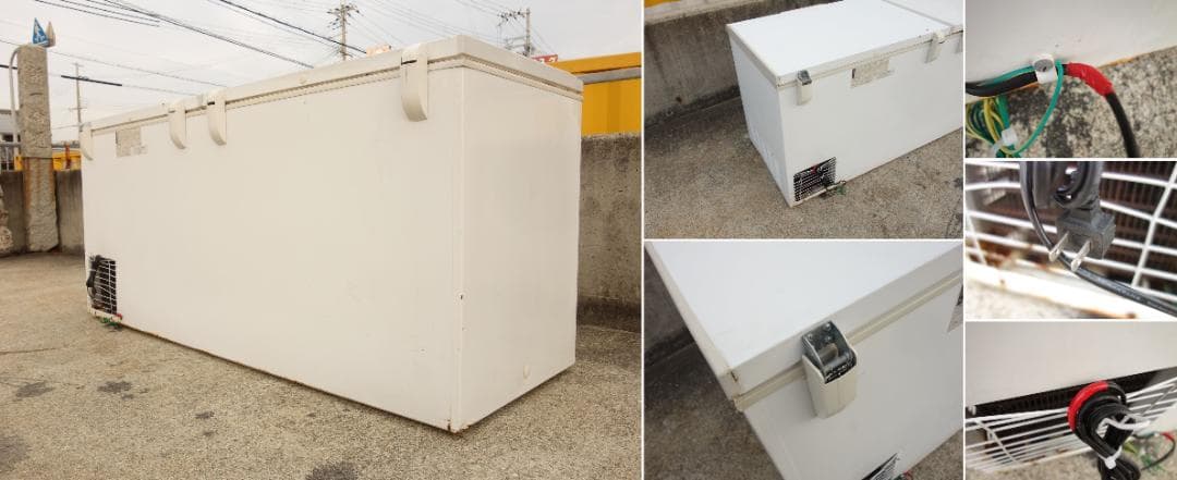 K▼レマコム 冷凍庫 ストッカー 525L チェストタイプ (31705)