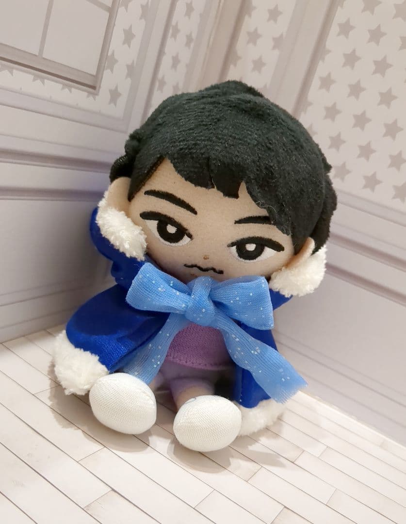 すのチルぬいサイズ ポンチョ ブルー