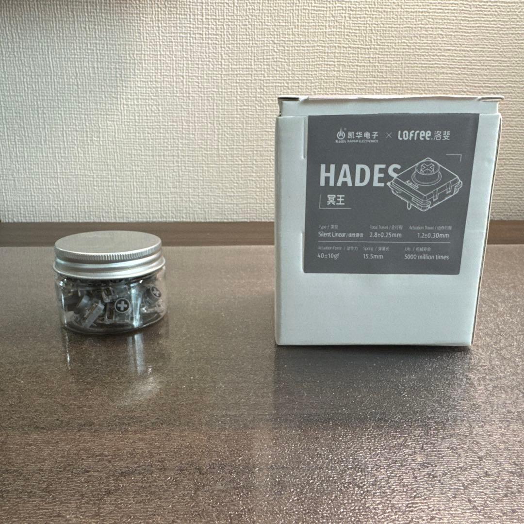 HADES ロープロ 静音リニアスイッチ 106個 Lofree × Kailh