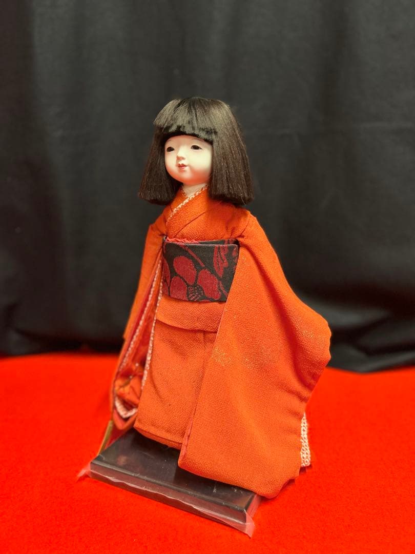 市松人形 久楽朋　女の子　縮緬　サイズ28 S-240 75