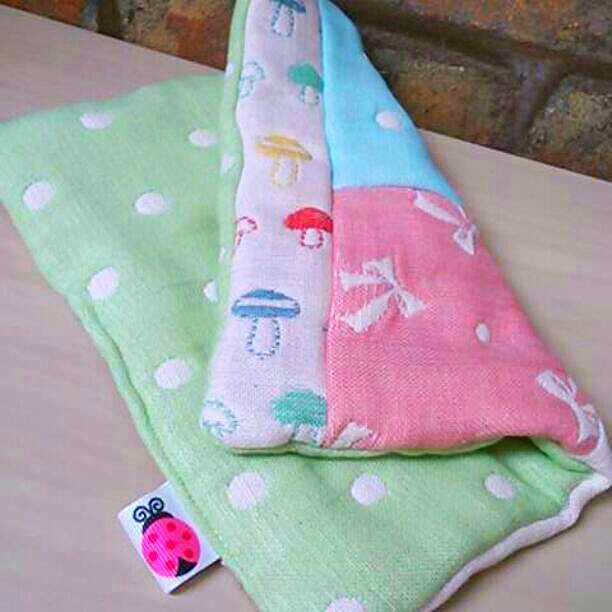 専用。１点限定♥みかん♥１２重ガーゼ☆ハンドタオル☆らんだむパッチ♥