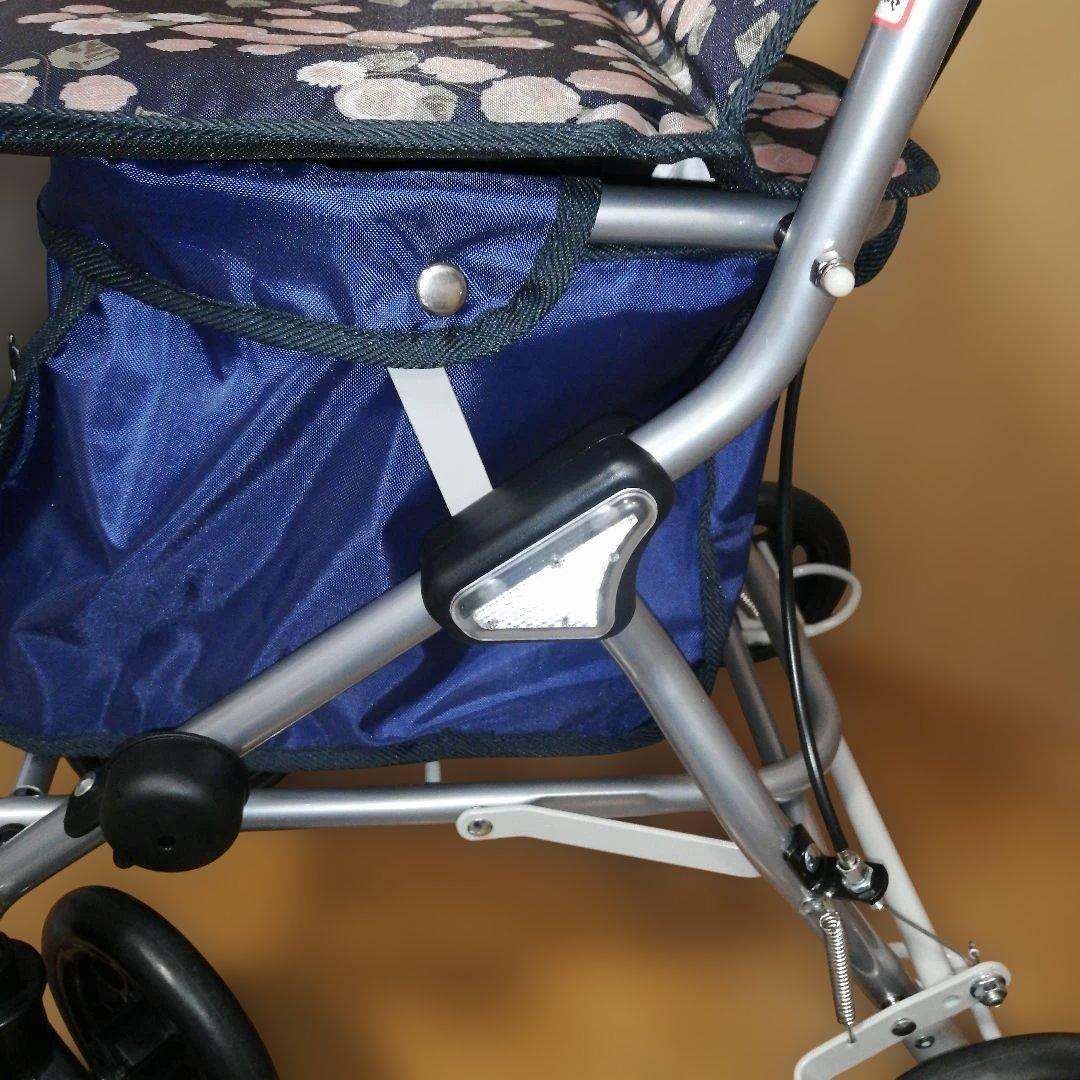 ★美品★TacaoFシルバーカー 収納付き花柄幸和製作所