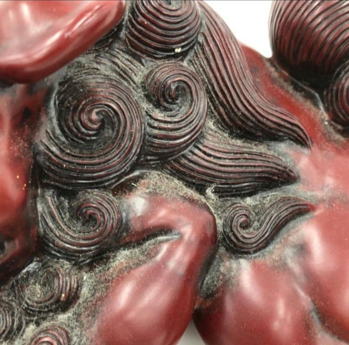 置物　シーサー　玉乗り獅子　2点
