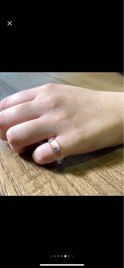 Takahiro Omori ブルートパーズの水晶リング