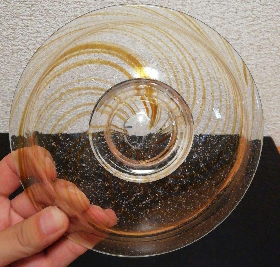 璃風作　義山　忘草　硝子　茶碗　共箱　共布　茶道具