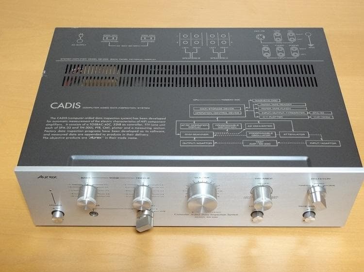 美品 Aurex SB-220 プリメインアンプ 1976年 全体的に綺麗な品