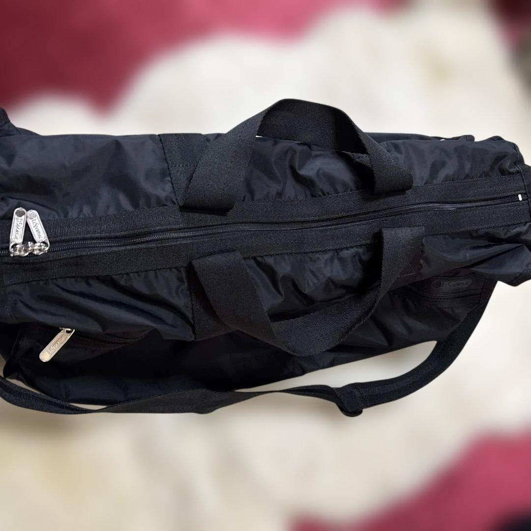LeSportsac☆レスポートサック　美品　ブラック　ショルダー　ボストン