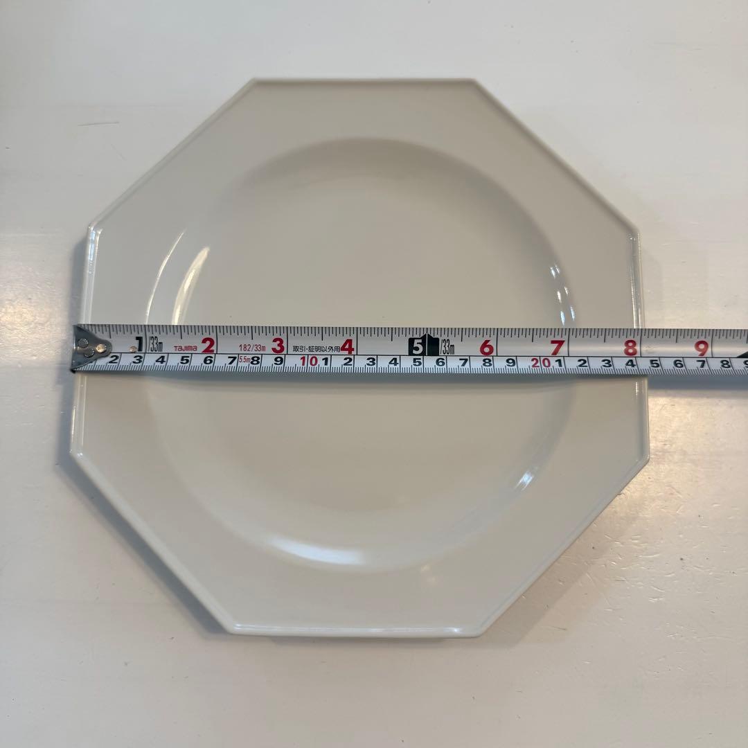 石川隆児 Octogonal Plate White 大皿　オクトゴナルプレート