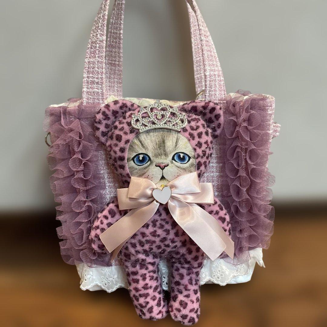 j*a様 コヤンイサムチョン　ルミちゃんピンク豹柄トートバック