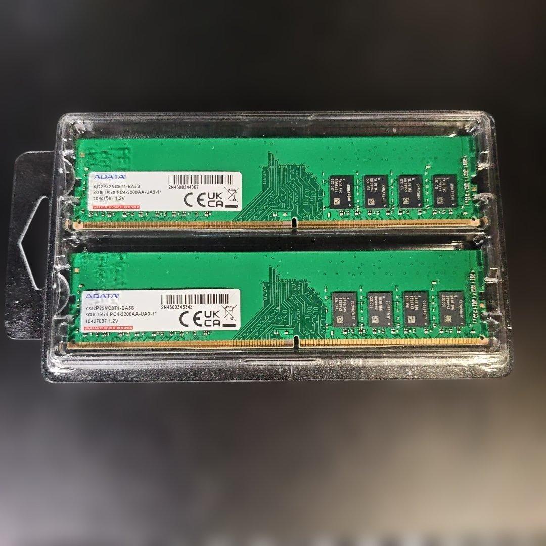 ADATA DDR4-3200 8GB×2 デスクトップ用 DIMM