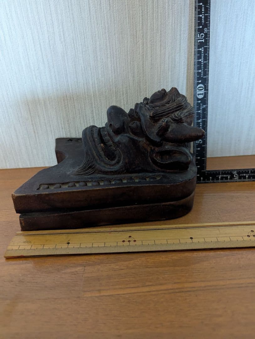 購入前コメント宜しく・蔵出し・昭和14年南部鈴木造・鬼瓦・南部鉄器・硯石・レア品