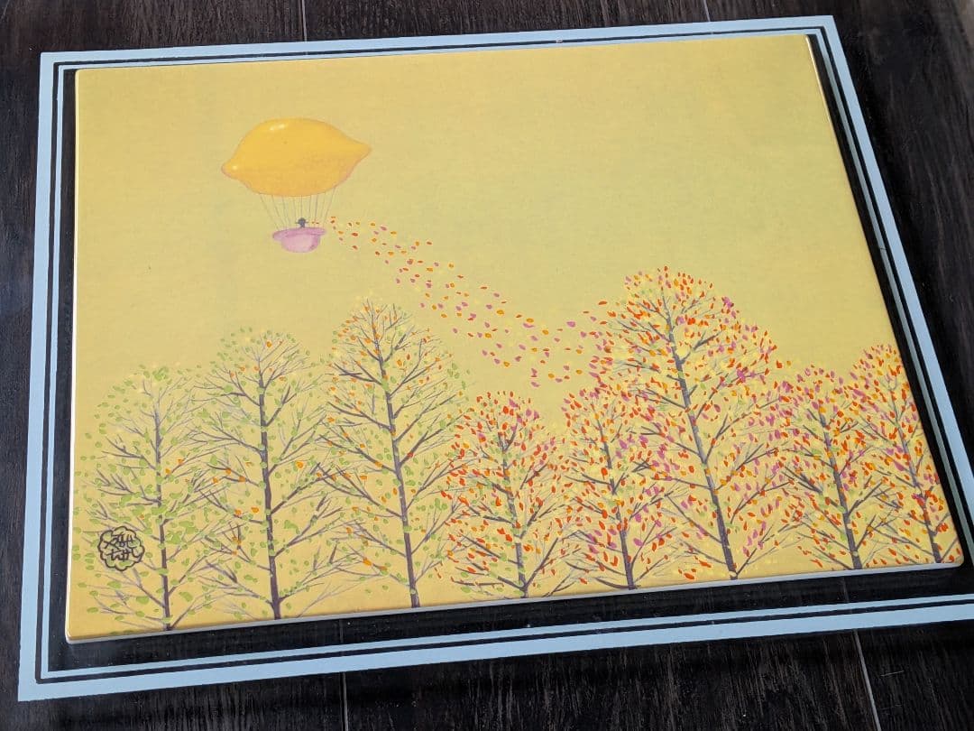 希少作品！　やなせたかし　ポケットの中で　陶板画　タイル