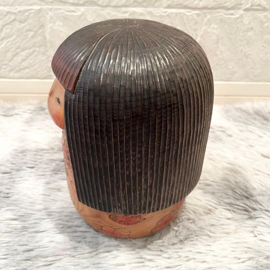 【希少・特大】 こけし 梅の香り 加藤龍雄作 27cm 1986年