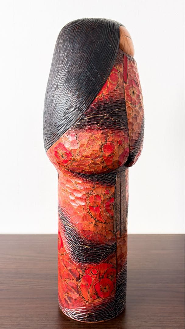 稀少 特大 関口 東亜 Toa 創作 こけし kokeshi 人形 美しい