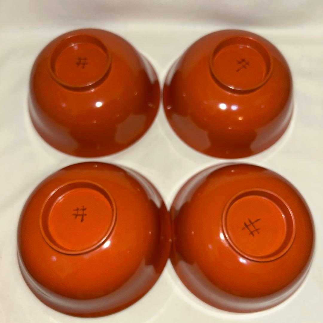 ◉本日限定◉漆器　一富士二鷹三茄子　吸物椀　10客　時代物　骨董　蒔絵