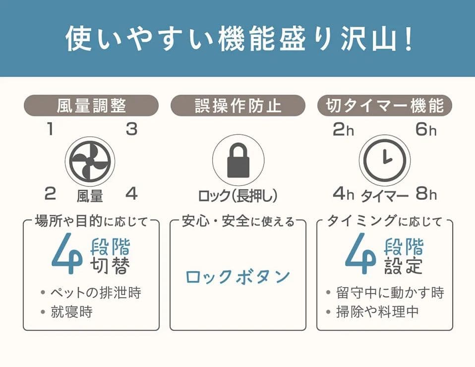 ドリテック dretec 小型 空気清浄機 11畳【ペット臭に特化】ダークグレー
