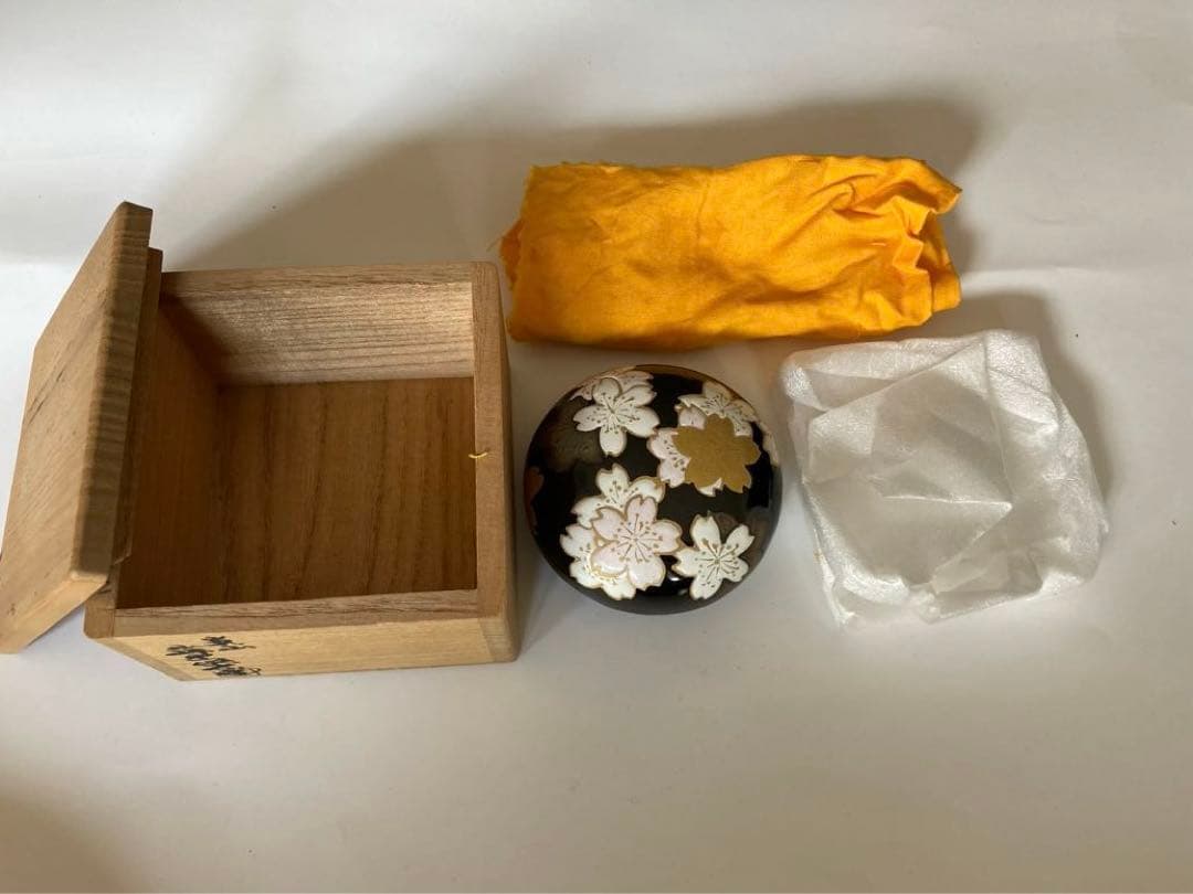 香合嵐山　山崎窯　浅野紫仙作