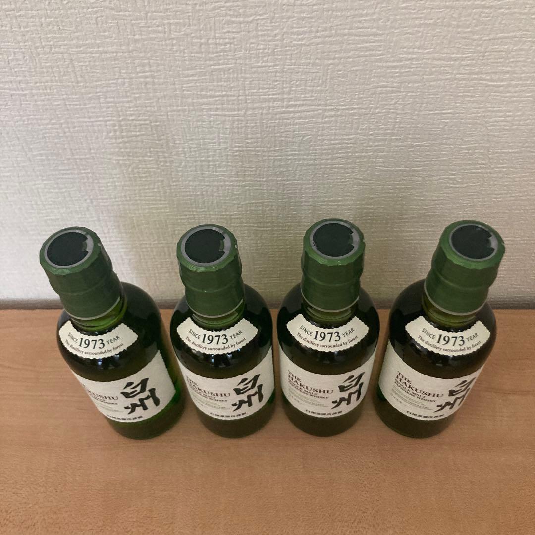 白州 シングルモルトウイスキー 180ml 4本セット