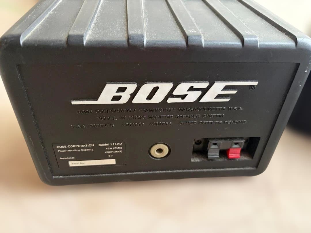 美品　BOSE 111AD モニタースピーカーシステム※スタンド付属※
