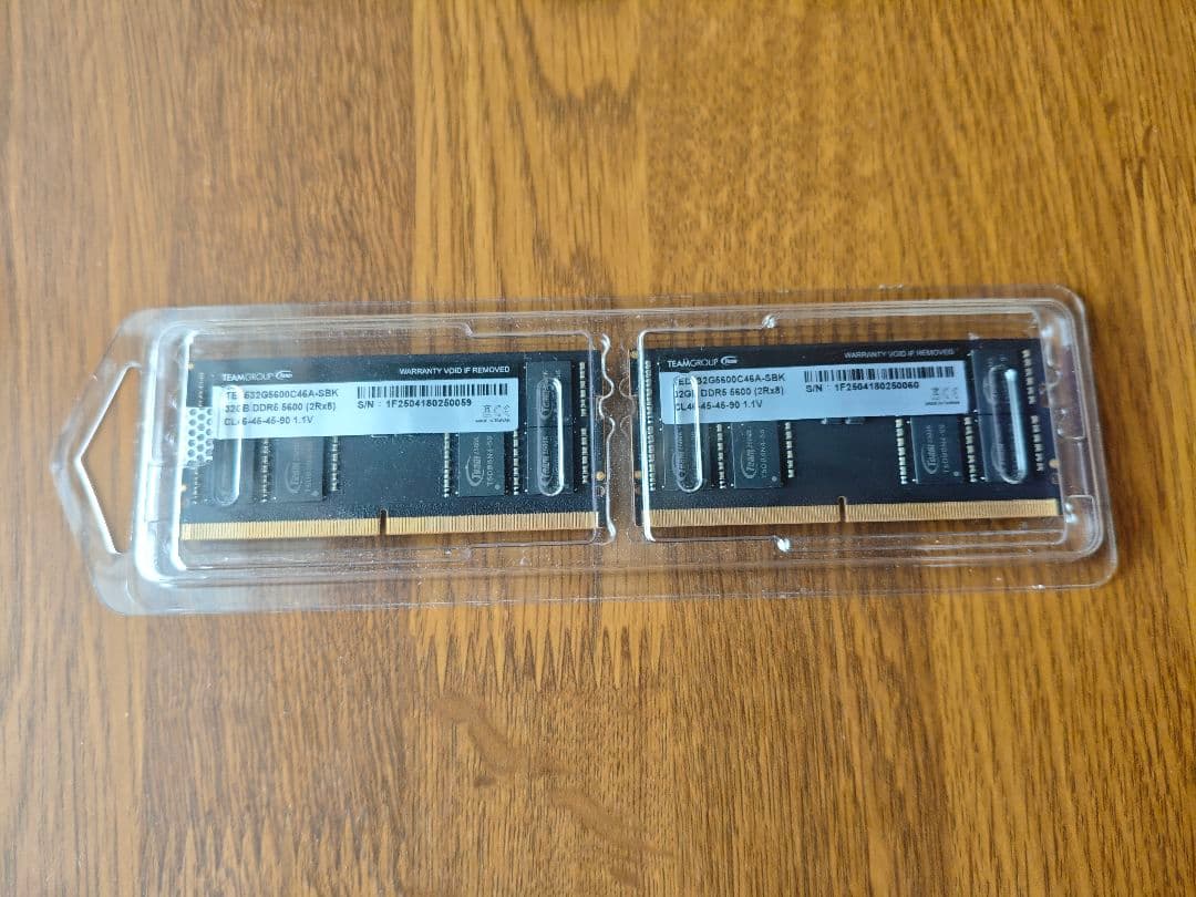 TEAM DDR5 5600 64GB (32GB×2) SO-DIMM